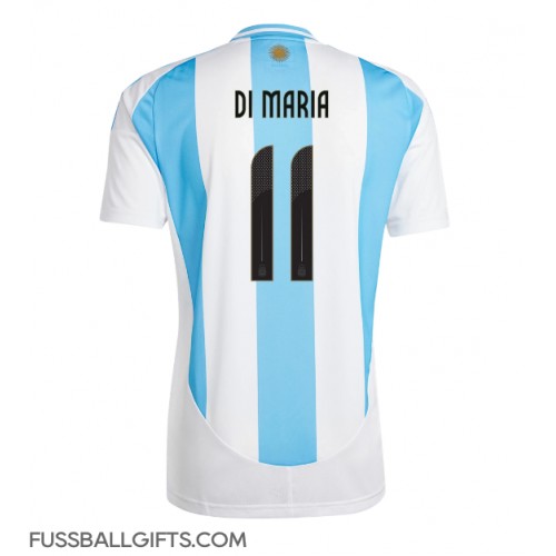 Argentinien Angel Di Maria #11 Fußballbekleidung Heimtrikot Copa America 2024 Kurzarm